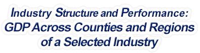 New Hampshire - Gross Domestic Product Across Counties and Regions of a Selected Industry